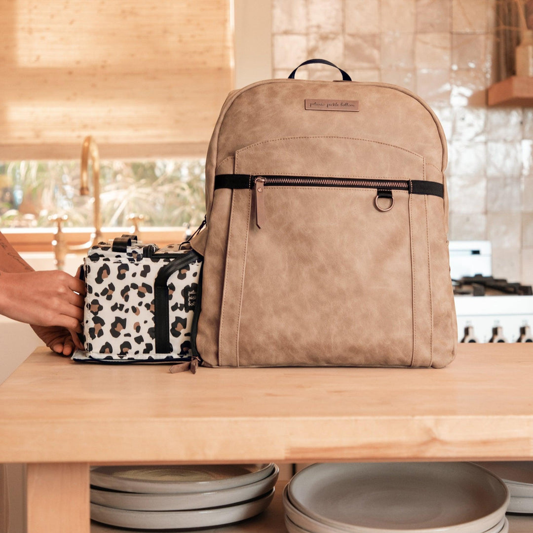 2-in-1 Provisions Breast Pump & Diaper Bag Backpack in Brioche-Diaper Bags-Petunia Pickle Bottom