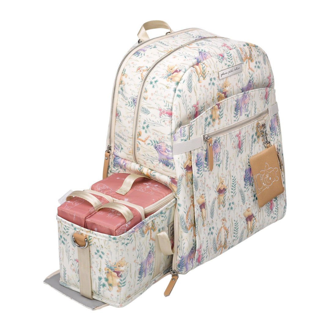Petunia Pickle Bottom 2-in-1 Provisions Backpack Diaper Bag in Winnie The Pooh's Friendship in Bloom