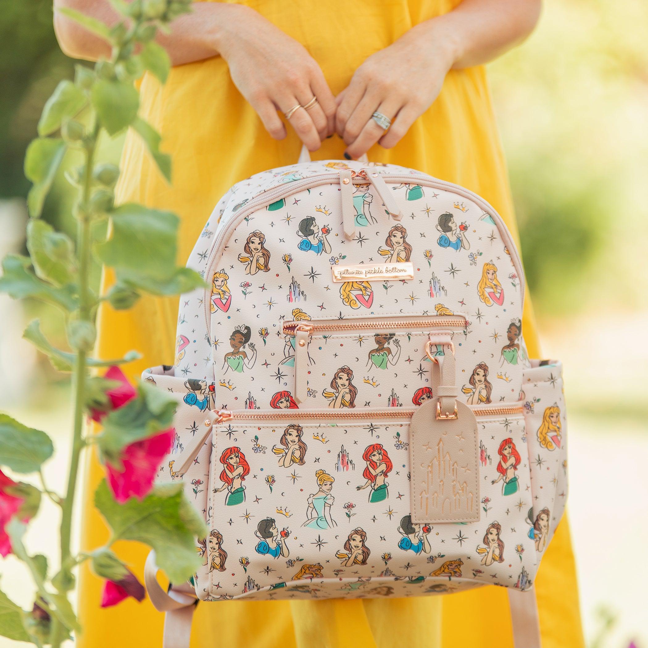 Disney Minnie Mouse Stylish Backpack Diaper Bag with Adjustable Shoulder  Straps, Gray - Walmart.com