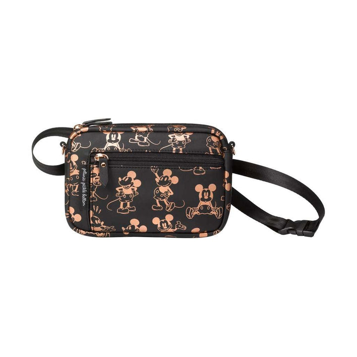 Adventurer Belt Bag in Metallic Mickey Mouse-Belt Bags-Petunia Pickle Bottom