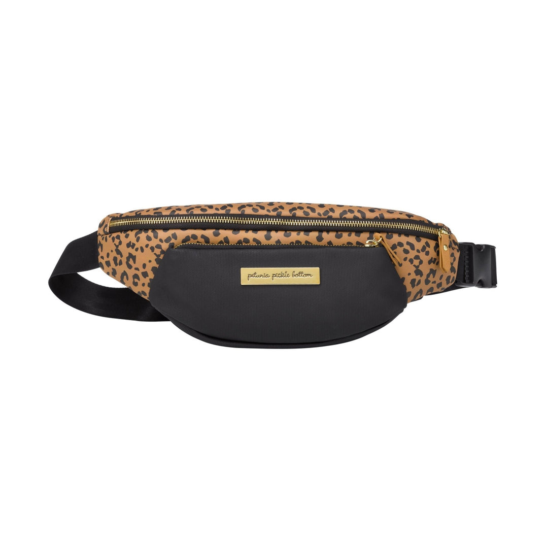 All-Around Belt Bag in Leopard Leatherette-Diaper Bags-Petunia Pickle Bottom