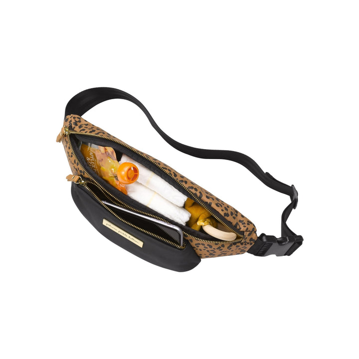 All-Around Belt Bag in Leopard Leatherette-Diaper Bags-Petunia Pickle Bottom