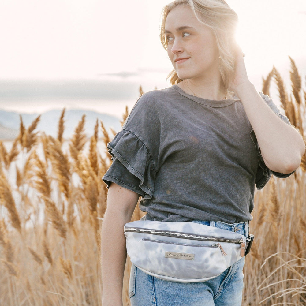 All-Around Belt Bag in Smoke Swirl Tie Dye-Diaper Bags-Petunia Pickle Bottom