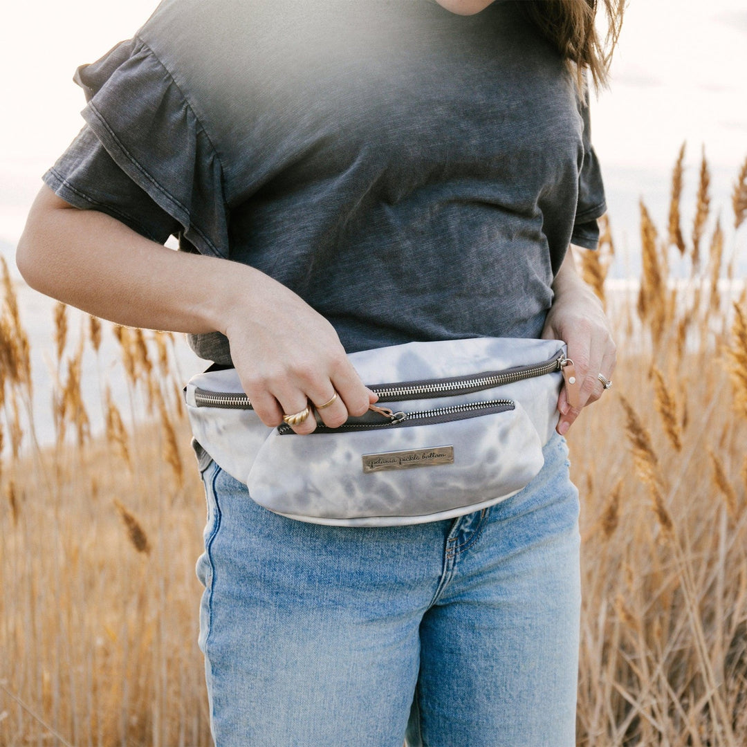 All-Around Belt Bag in Smoke Swirl Tie Dye-Diaper Bags-Petunia Pickle Bottom