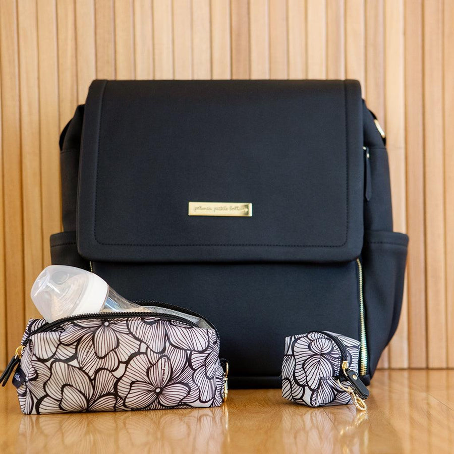 Boxy Backpack | Black Matte – Petunia Pickle Bottom