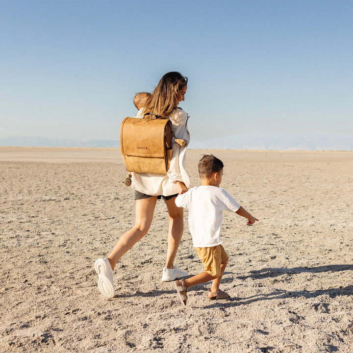 Boxy Backpack in Brioche-Diaper Bags-Petunia Pickle Bottom