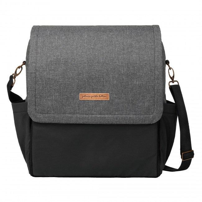 Boxy Backpack in Graphite/Black-Diaper Bags-Petunia Pickle Bottom