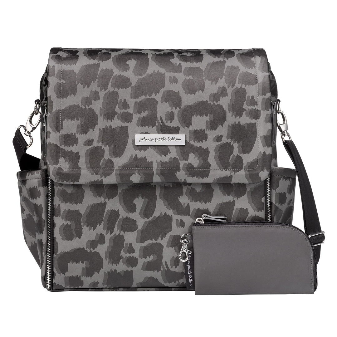 Boxy Backpack in Shadow Leopard-Diaper Bags-Petunia Pickle Bottom