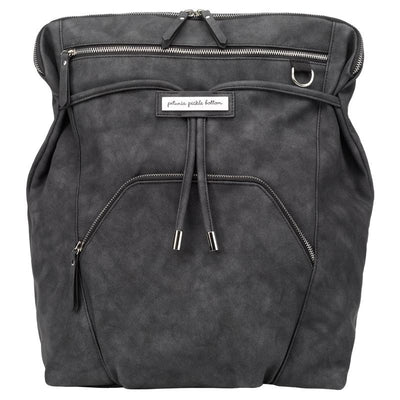 Cinch Backpack in Midnight Leatherette-Diaper Bags-Petunia Pickle Bottom
