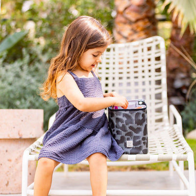 Cinch Backpack in Shadow Leopard, Cool Pixel & Stroller Clips Bundle-Diaper Bags-Petunia Pickle Bottom