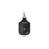 Clip & Clean Hand Sanitizer Pouch in Silver/Pebbled Black Leatherette
