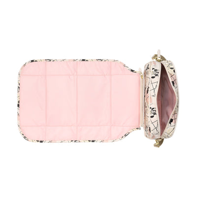 Companion Diaper Changer Clutch in Shimmery Minnie Mouse-Handbags-Petunia Pickle Bottom