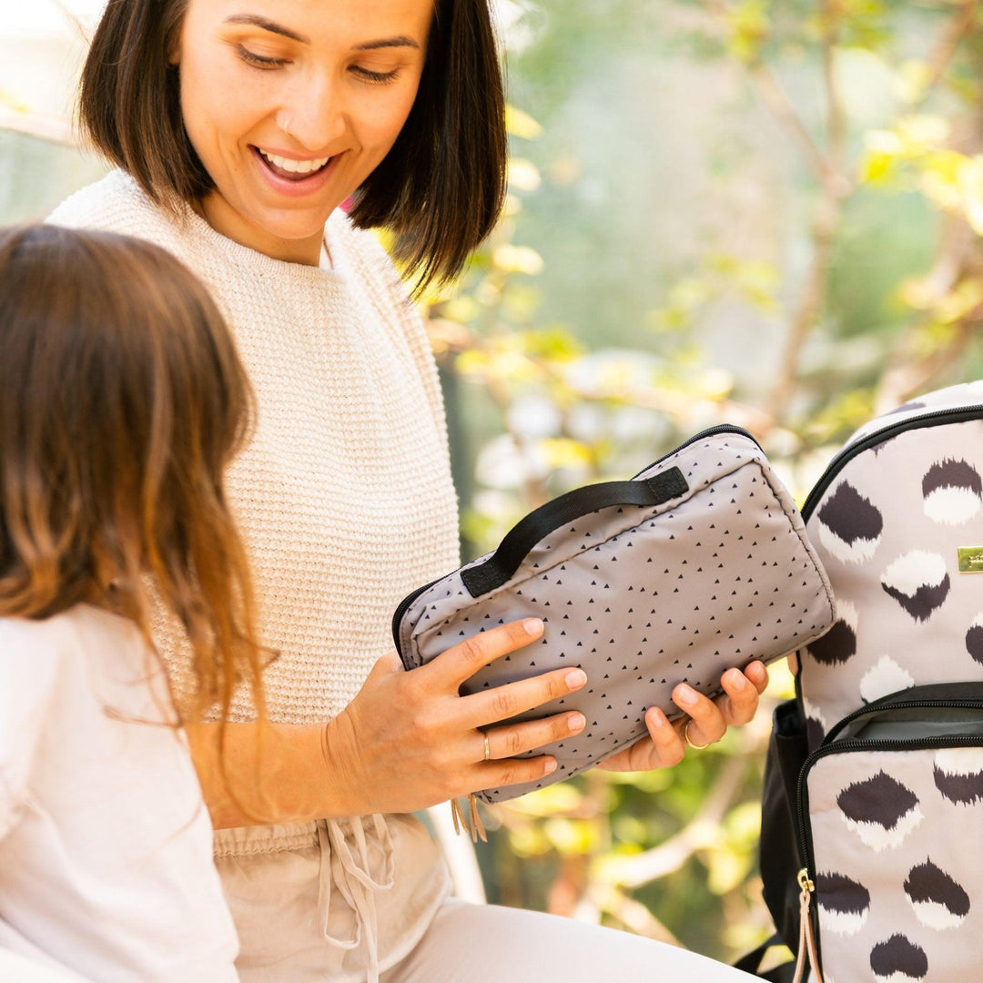 District Backpack Diaper Bag in Inkblot Ikat-Diaper Bags-Petunia Pickle Bottom