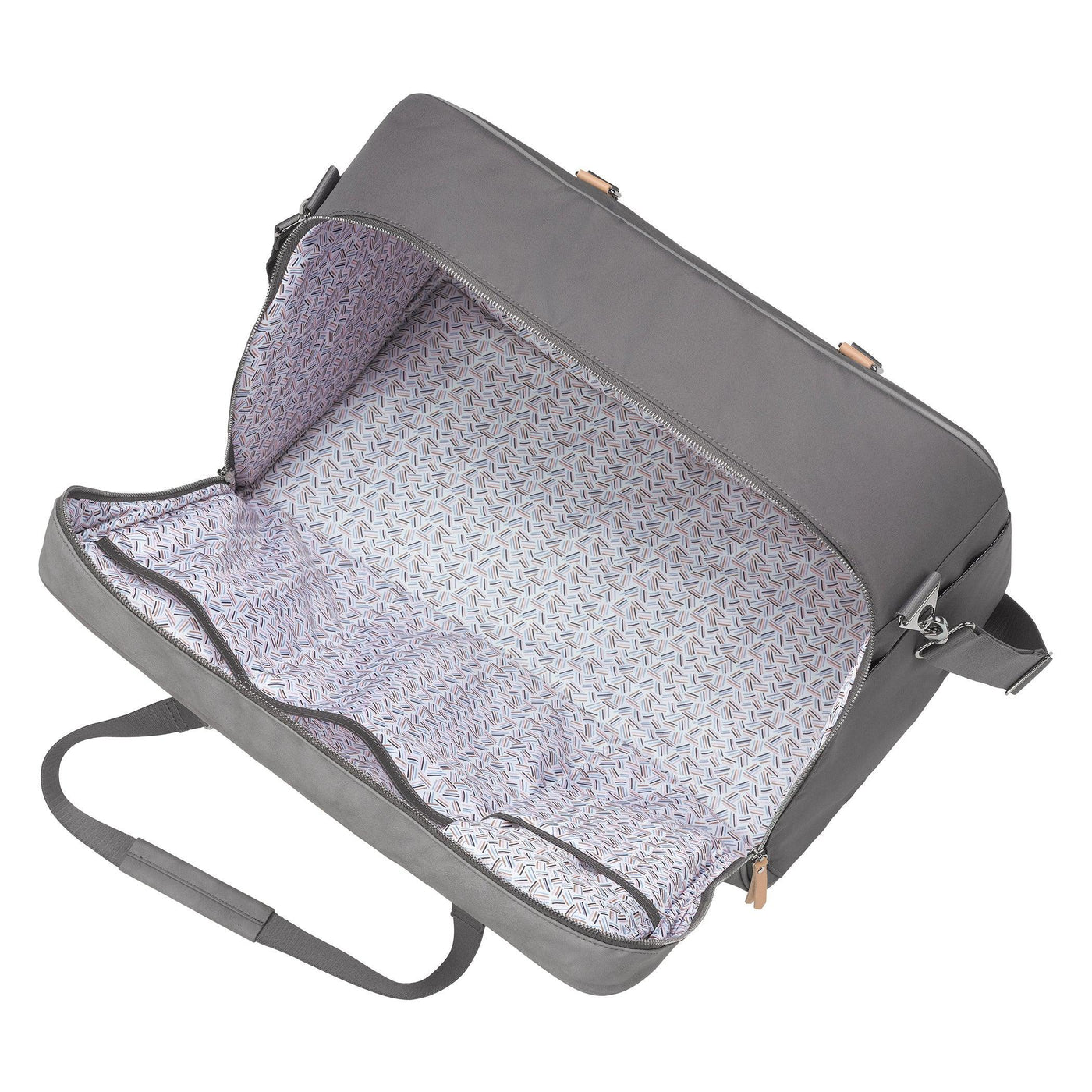 Inter-Mix Live-for-the-Weekender Travel Bag in Pewter-Luggage & Bags-Petunia Pickle Bottom