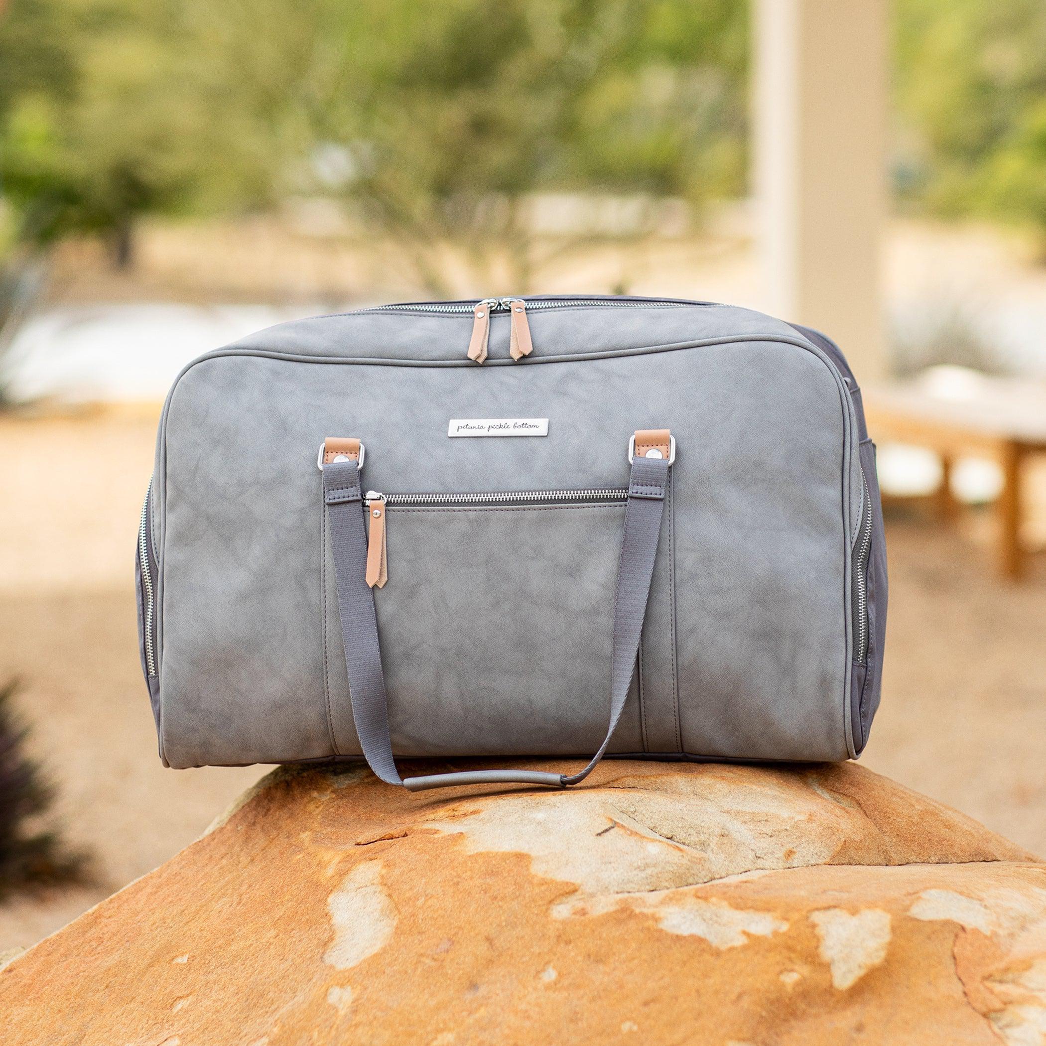 Grey weekender online bag