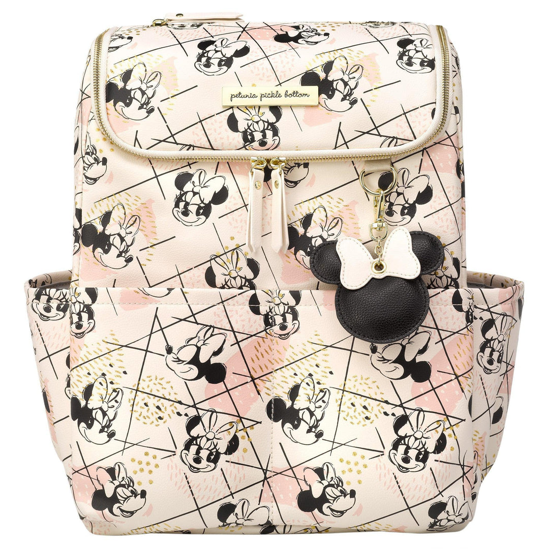 Method Backpack in Shimmery Minnie Mouse-Diaper Bags-Petunia Pickle Bottom