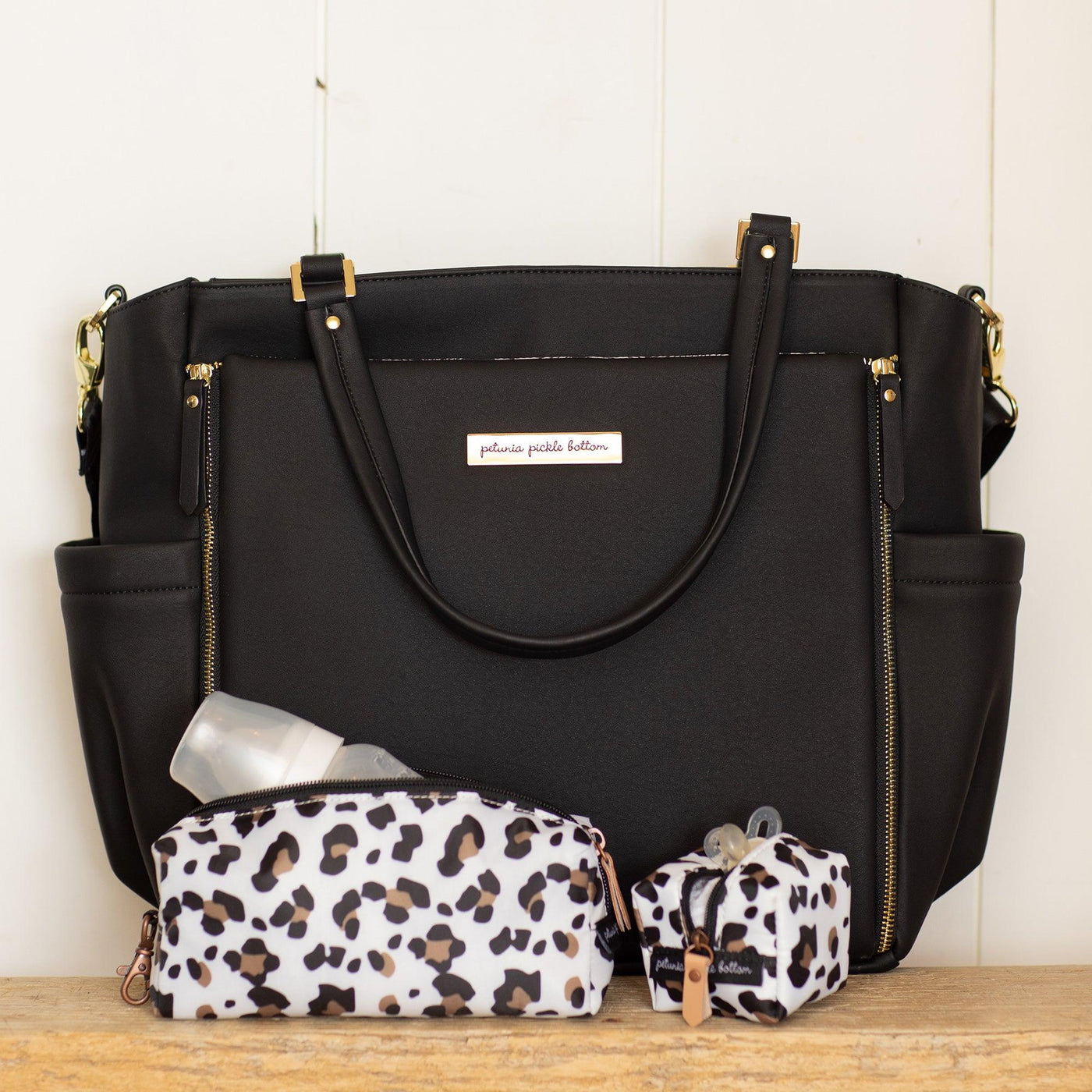 Pacifier Porter in Moon Leopard-Pacifier Cases-Petunia Pickle Bottom