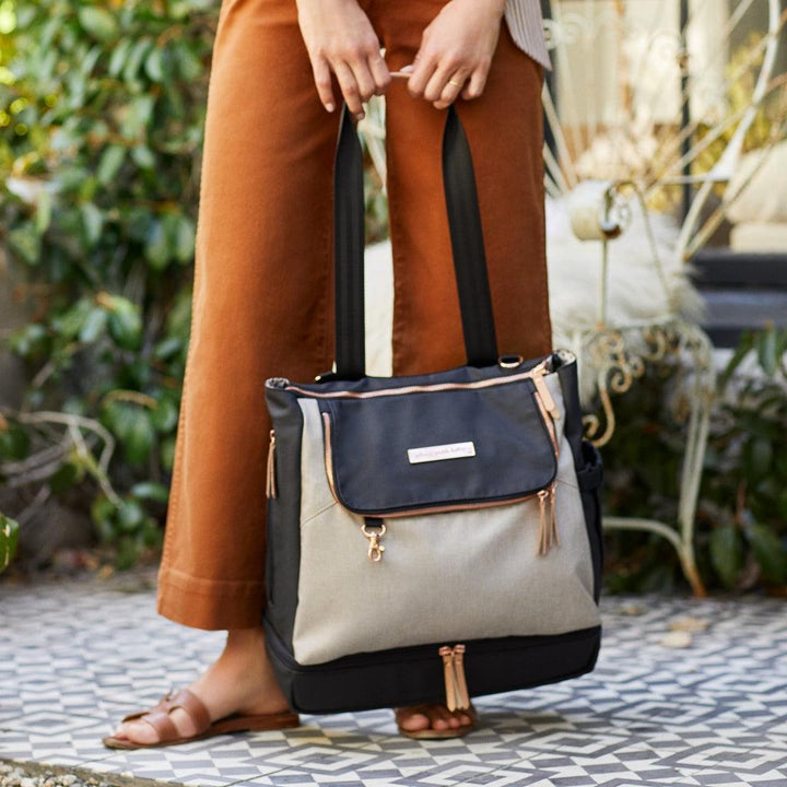 Pivot Pack in Black/Sand-Diaper Bags-Petunia Pickle Bottom