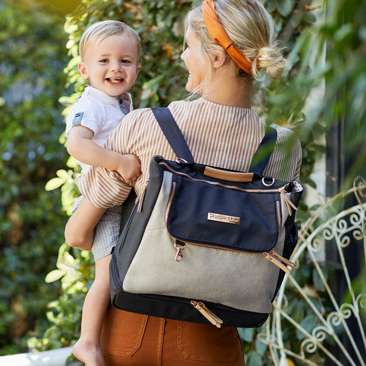Pivot Pack in Black/Sand-Diaper Bags-Petunia Pickle Bottom