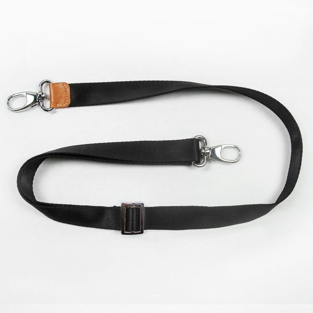 Shoulder Strap 1 Inch in Black/Silver-Shoulder Straps-Petunia Pickle Bottom