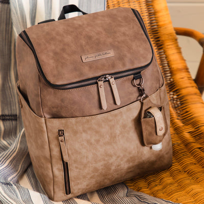 Tempo Backpack Diaper Bag in Brioche-Diaper Bags-Petunia Pickle Bottom