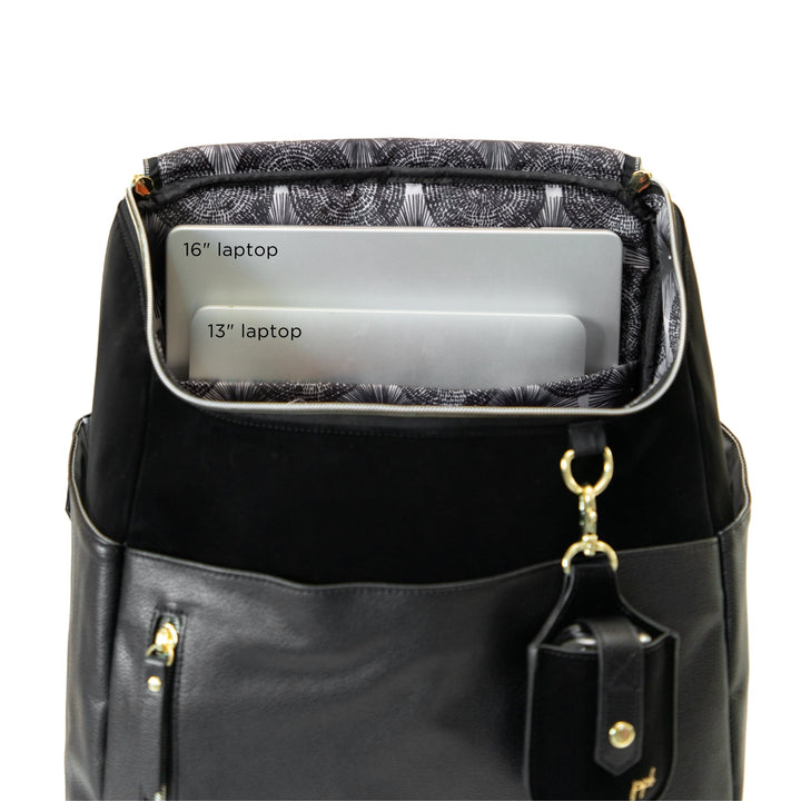 Tempo Backpack Diaper Bag in Twilight Black-Diaper Bags-Petunia Pickle Bottom