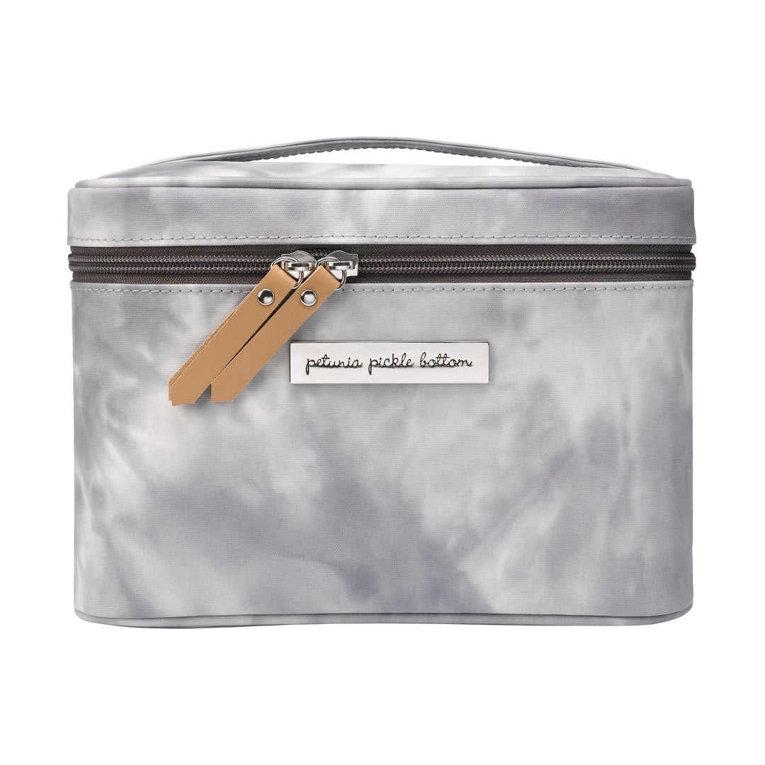 Travel Train Case in Smoke Swirl Tie Dye-Makeup Cases-Petunia Pickle Bottom