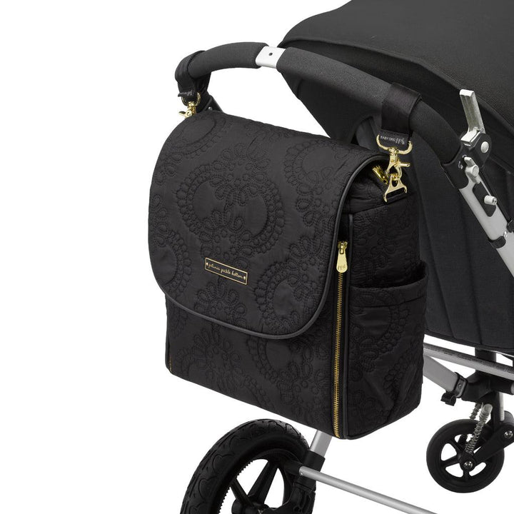 Valet Stroller Clips in Gold/Black-Stroller Clips-Petunia Pickle Bottom