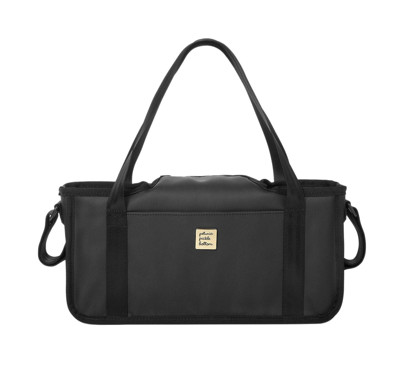 Wander Stroller Caddy in Black Matte Leatherette-Caddy-Petunia Pickle Bottom