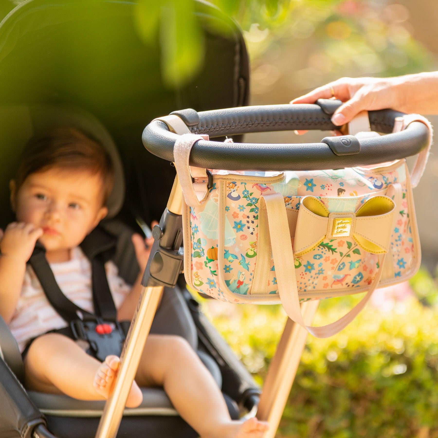 Petunia Pickle Bottom Boxy Diaper Bag Backpack & Wander Stroller Caddy  Bundle